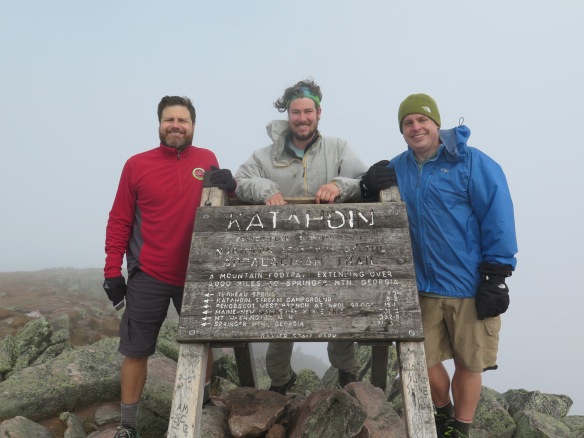 Jeopardy, Poboy and RockBoat on the summit. 