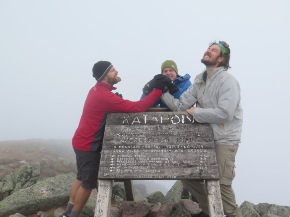 Jeopardy, Poboy and RockBoat on the summit. 